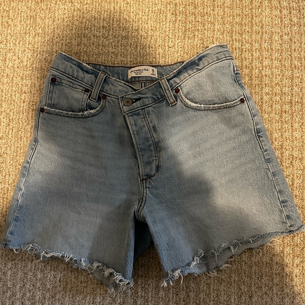 Abercrombie & Fitch Light Blue Jean Shorts